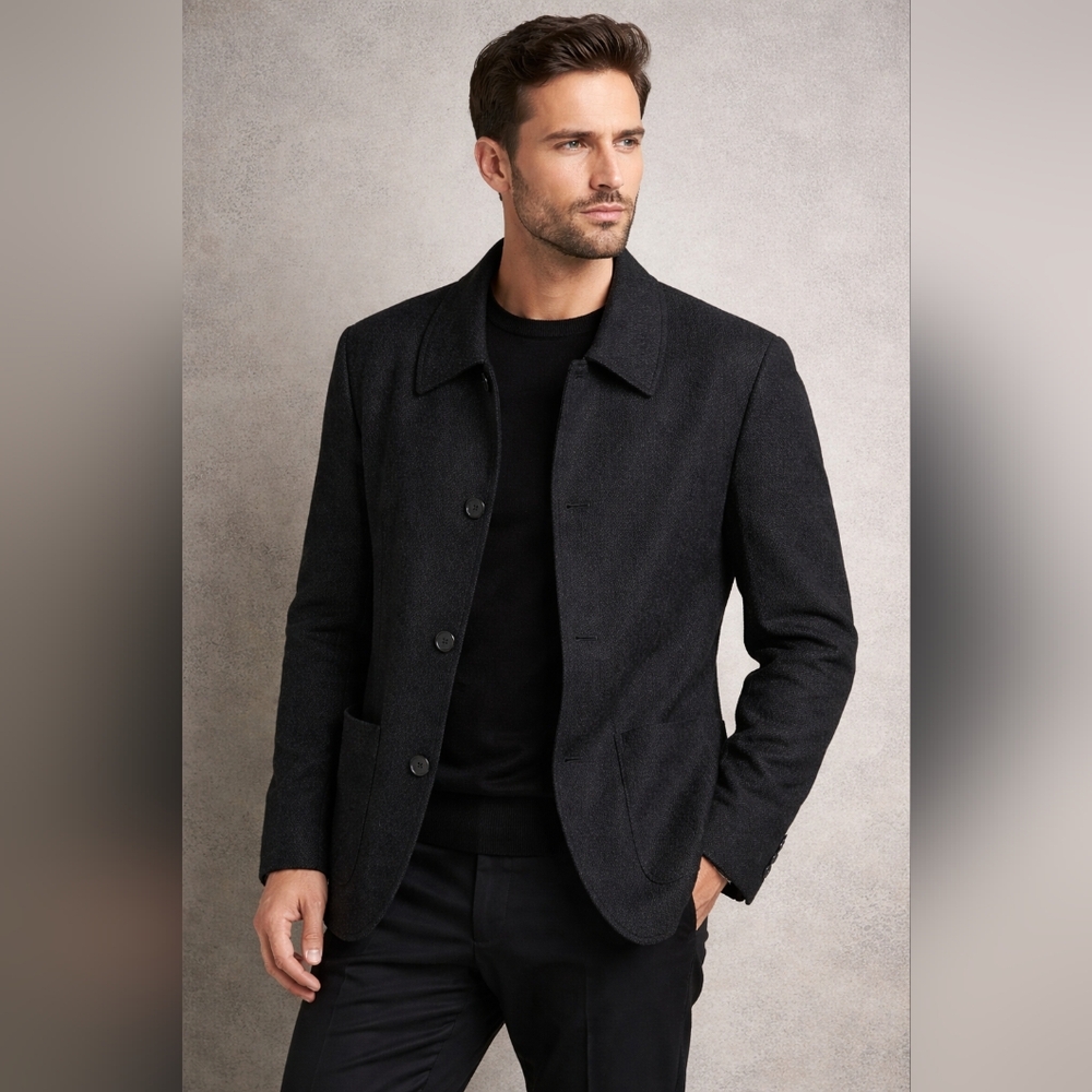 Verri Made In Italy Black Jacket Size 54